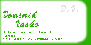 dominik vasko business card